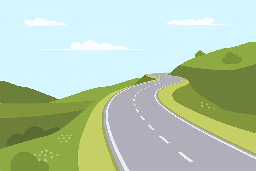 illustration of a road